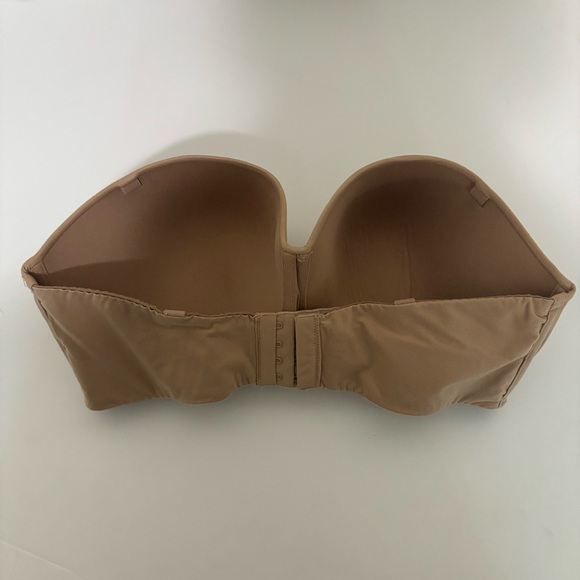 VICTORIAS SECRET BODY BY VICTORIA Lightly Lined Smooth Strapless Bra Tan 36DDD - Picture 4 of 9